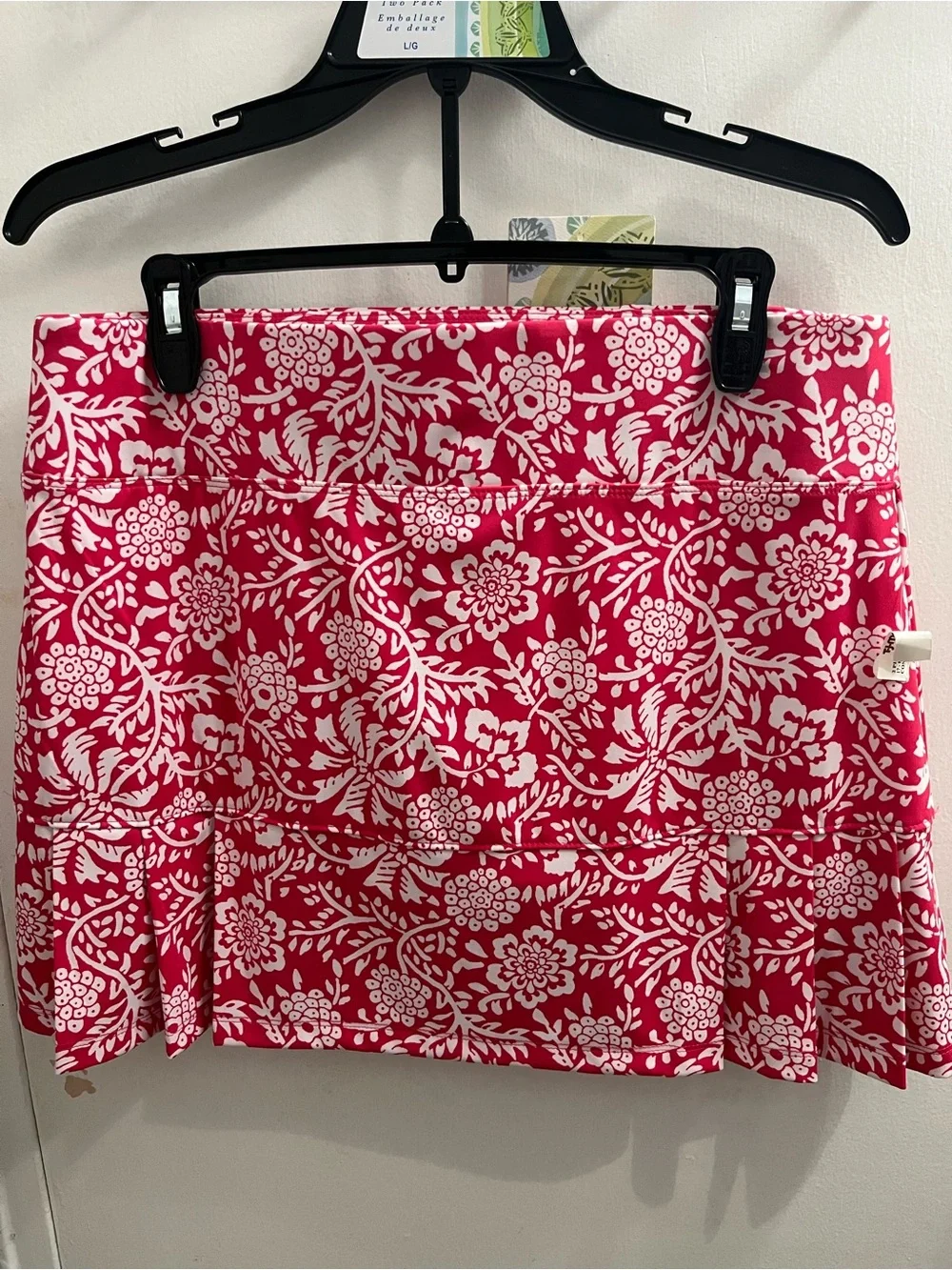 Sigrid Olsen Sleeveless Polo Set- Bright Pink Tank w/matching skort.